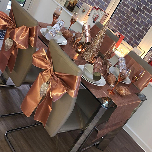 hosting the perfect Christmas - Instagram image of modern dining area