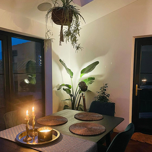 gold brass dining table centrpieces