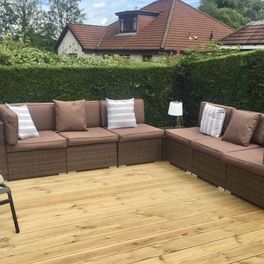 customer image of orlando garden sofa set in brown