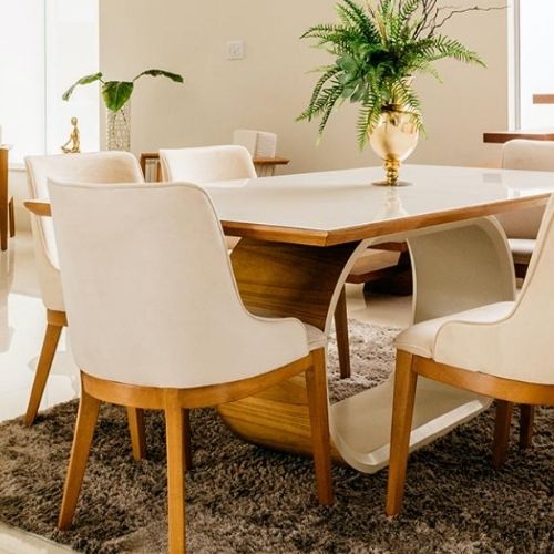 should you put a rug under a dining table blog image