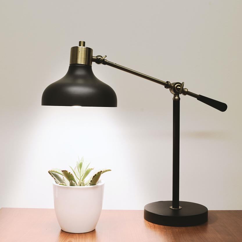 image of a black angle lamp