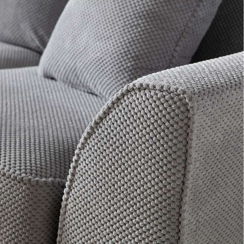 A close up of the Ikon sofa material