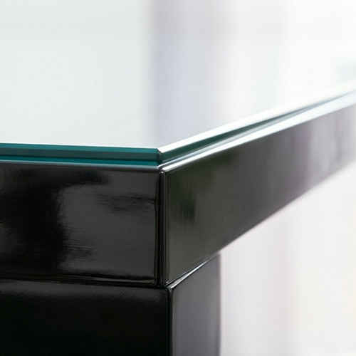 glass table topper for protecting high gloss furniture