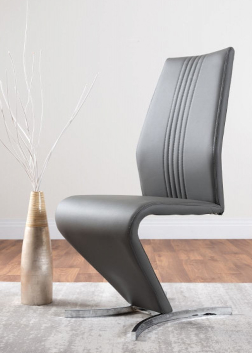 ultra contemporary grey dining chair design for a modern dining room