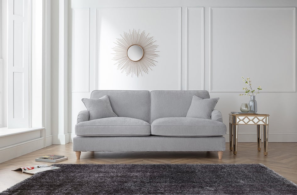 what colour sofa goes with grey carpets - Furniturebox UK Piper sofa Plush Cassic Deep-Pile Rug in Dark Grey