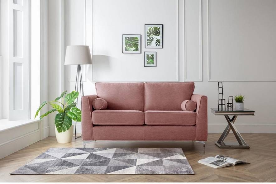 what colour sofa goes with grey carpets - Furniturebox UK Vera sofa and Impulse rug