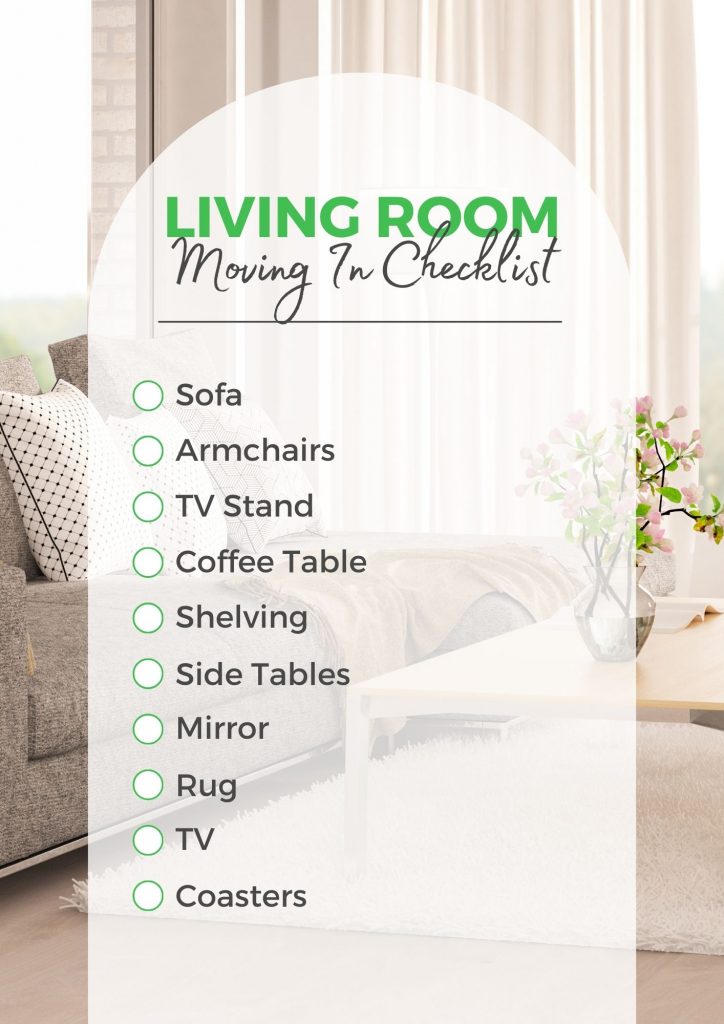 living room moving in checklist for 1st time movers 