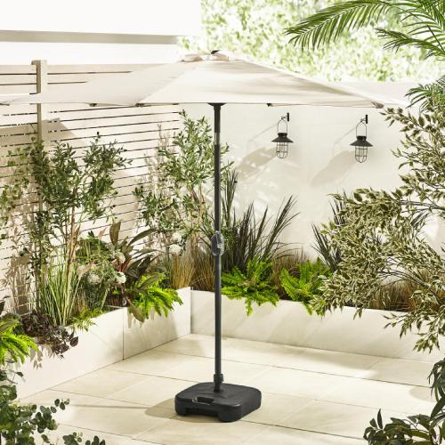 Vertical Cream Garden Parasol Only (No Base)
