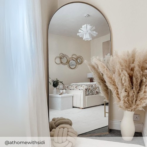 Ottilie Gold Large Full Length Arch Mirror