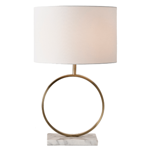 Saffron White and Marble Table Lamp