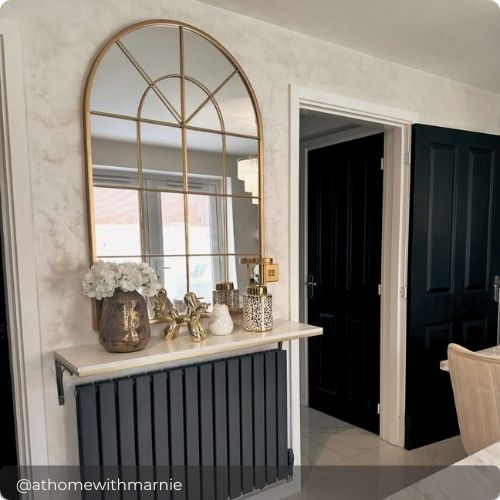 Zeus Gold Large Arch Window Mirror Zeus Gold Large Arch Window Mirror