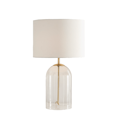 Nora Glass and White Table Lamp Nora Glass and White Table Lamp