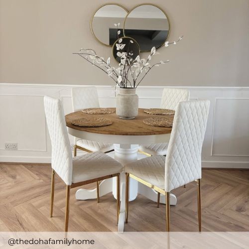 Bude Table with 4 Milan Chairs