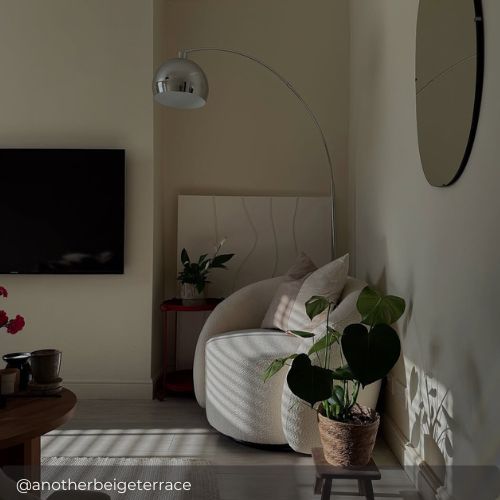 Holden Silver Metal Arc Standing Floor Lamp