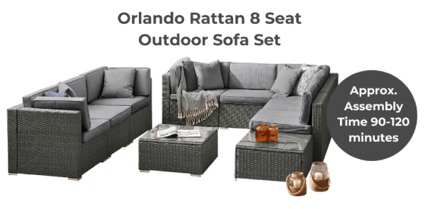Orlando Rattan Outdoor Sofa