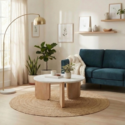 coffee table in modern living room